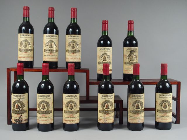 11 BOUTEILLES CHÂTEAU L'ANGELUS 1er GCC ST EMILION - 1987 - CBO - 5 BG