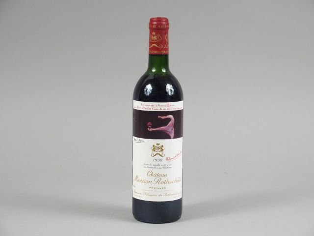 1 BOUTEILLE CHÂTEAU MOUTON ROTHSCHILD 1er GCC PAUILLAC - 1990 - LB-HEP