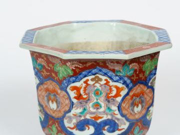 Cache pot en porcelaine de Canton