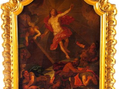 Ecole française de la fin du XVII° siècle "La Résurrection du Christ".