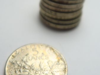 10 pièces de 5 francs argent, semeuse