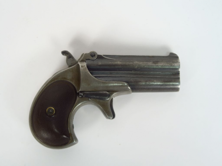 Pistolet à deux coups superposés calibre 41Rim fire Derringer fabricat