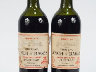 Vente aux enchères 2 BOUTEILLES CHÂTEAU LYNCH BAGES GCC PAUILLAC - 1938 - MEP-BEP/1 ELA/1