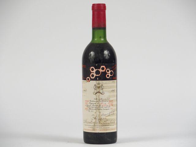 1 BOUTEILLE CHÂTEAU MOUTON ROTHSCHILD 1er GCC PAUILLAC - 1967 - LB/ELT