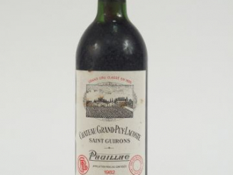 Vente aux enchères 1 BOUTEILLE CHÂTEAU GRAND PUY LACOSTE GCC PAUILLAC - 1982 - LB