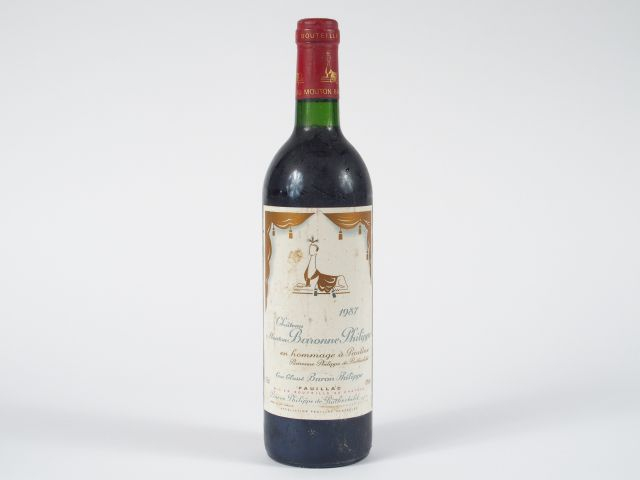 1 BOUTEILLE CHÂTEAU MOUTON BARONNE PHILIPPE GCC PAUILLAC - 1987
