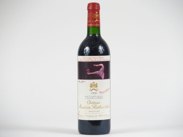 1 BOUTEILLE CHÂTEAU MOUTON ROTHSCHILD 1er GC PAUILLAC - 1990 - ETLA