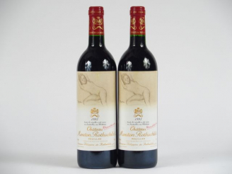 Vente aux enchères 2 BOUTEILLES CHÂTEAU MOUTON ROTHSCHILD 1er GCC PAUILLAC - 1993