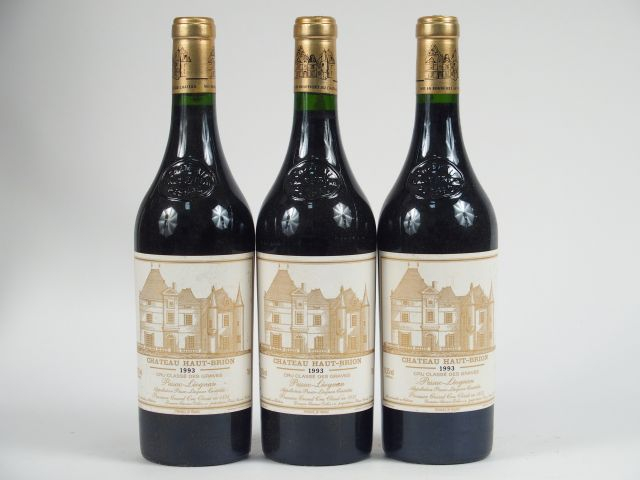 3 BOUTEILLES CHÂTEAU HAUT BRION 1er GCC GRAVES - 1993