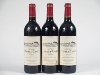 Vente aux enchères 3 BOUTEILLES CHÂTEAU PONTET CANET GCC PAUILLAC - 1994 - 1 ELA