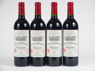 Vente aux enchères 4 BOUTEILLES CHÂTEAU GRAND PUY LACOSTE GCC PAUILLAC - 1994