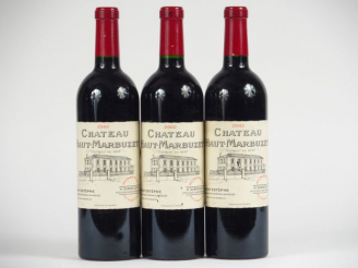 Vente aux enchères 3 BOUTEILLES CHÂTEAU HAUT MARBUZET CB ST ESTEPHE - 2002