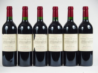 Vente aux enchères 6 BOUTEILLES CHÂTEAU DU GLANA ST JULIEN - 2000 - CBO - 1 ETLA/1 EA