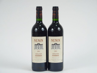 Vente aux enchères 2 BOUTEILLES CHÂTEAU NENIN POMEROL - 2001