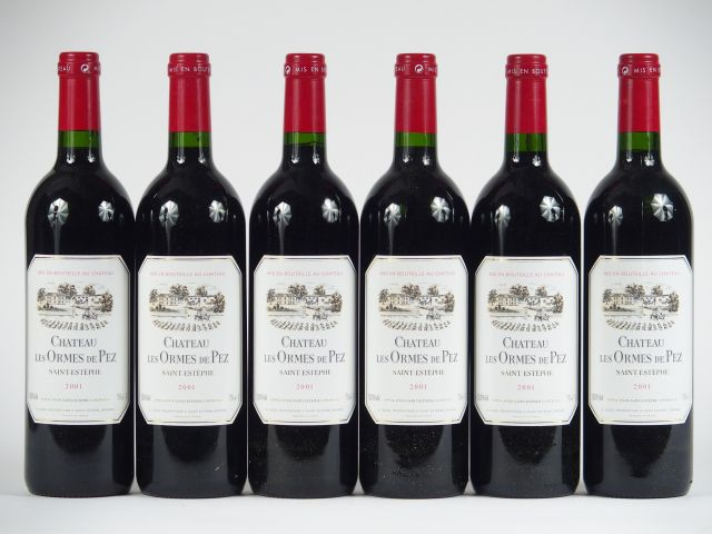 6 BOUTEILLES CHÂTEAU LES ORMES DE PEZ ST ESTEPHE - 2001 - CBO