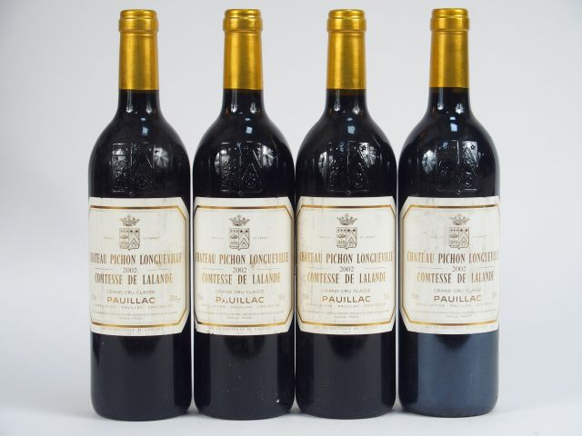 4 BOUTEILLES CHÂTEAU PICHON LONGUEVILLE COMTESSE DE LALANDE GCC PAUILL