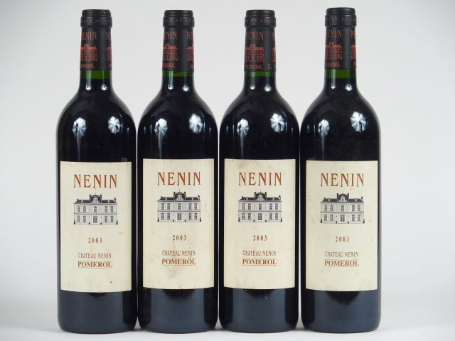 4 BOUTEILLES CHÂTEAU NENIN POMEROL - 2003