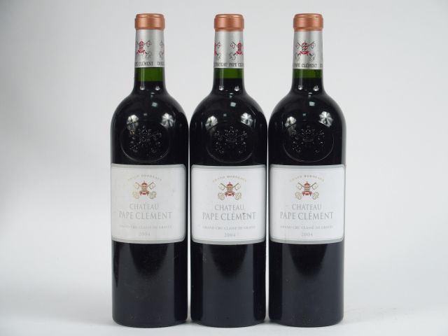 3 BOUTEILLES CHÂTEAU PAPE CLEMENT GCC GRAVES - 2004