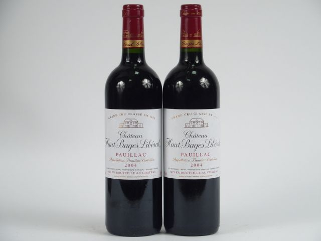 2 BOUTEILLES CHÂTEAU HAUT BAGES LIBERAL GCC PAUILLAC - 2004