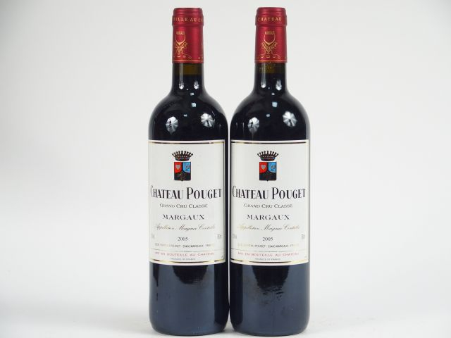 2 BOUTEILLES CHÂTEAU POUGET GCC MARGAUX - 2005
