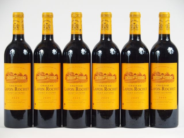 6 BOUTEILLES CHÂTEAU LAFON ROCHET GCC ST ESTEPHE - 2005 - CBO