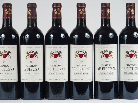 6 BOUTEILLES CHÂTEAU FIEUZAL GCC GRAVES - 2005 - CBO