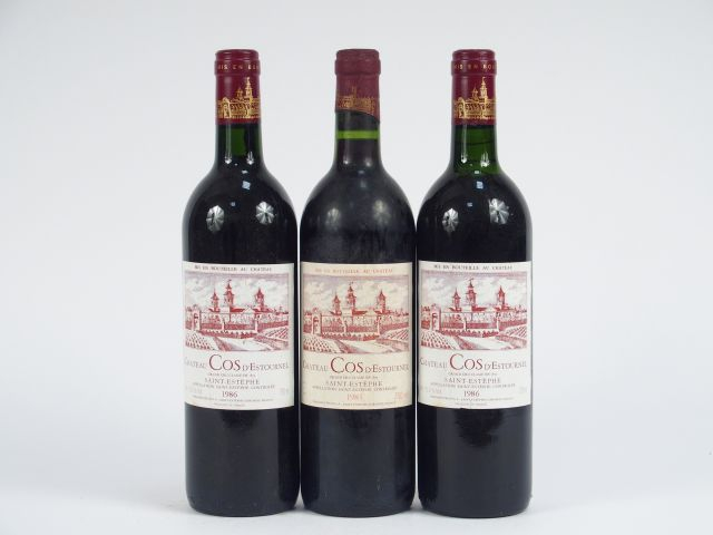 3 BOUTEILLES CHÂTEAU COS D'ESTOURNEL GCC ST ESTEPHE : 1 1983 CAPS LA -