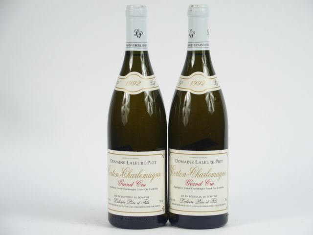 2 BOUTEILLES CORTON CHARLEMAGNE GC DOMAINE LALEURE PIOT - 1992