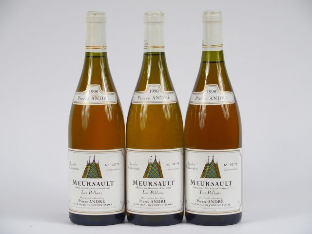 3 BOUTEILLES MEURSAULT 'LES PELLANS' P. ANDRE - 1998