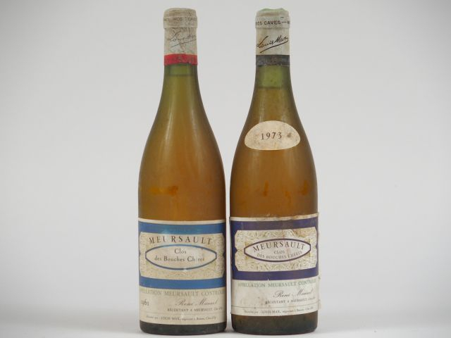 2 BOUTEILLES MEURSAULT 'CLOS DES BOUCHES CHERES' R. MANUEL : 1 de 1961