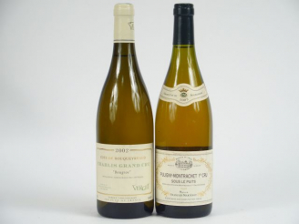 Vente aux enchères 2 BOUTEILLES : 1 CHABLIS GC 'BOUGROS' VERGET 2002 - 1 PULIGNY MONTRACH