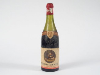 Vente aux enchères 1 BOUTEILLE MERCUREY 'CLOS DU ROI' A. RODET - 1949 - 7 CM