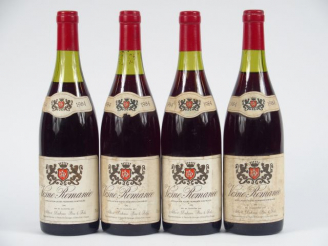 Vente aux enchères 4 BOUTEILLES VOSNE ROMANEE A. DABRUN - 1984 - 3 à 3 CM/4 CM/ELS