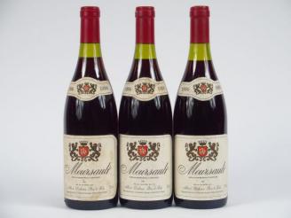 Vente aux enchères 3 BOUTEILLES MEURSAULT ROUGE A . DABRUN - 1986 - 2 CM/1 ELT