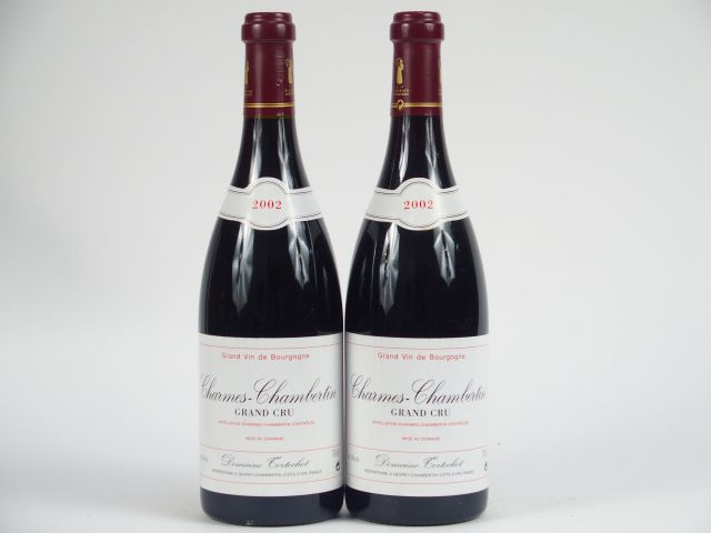 2 BOUTEILLES CHARMES CHAMBERTIN GC DOMAINE TORTOCHOT - 2002