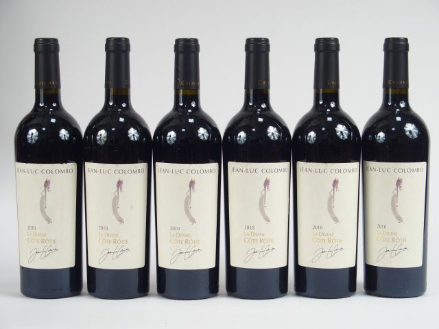 6 BOUTEILLES CÔTE ROTIE 'LA DIVINE' J.C. COLOMBO - 2010