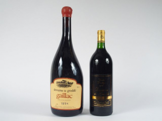 Vente aux enchères 1 JEROBOAM 1994 et 1 MAGNUM 1986 DOMAINE DE GRADDE GAILLAC