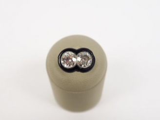 Vente aux enchères Bague platine Toi et Moi deux diamants taille ancienne de 1,35 cts env