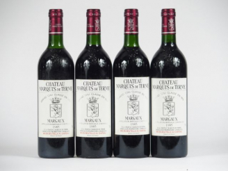 Vente aux enchères 4 BOUTEILLES CHÂTEAU MARQUIS DE TERME GCC MARGAUX - 1985 - 2 LB