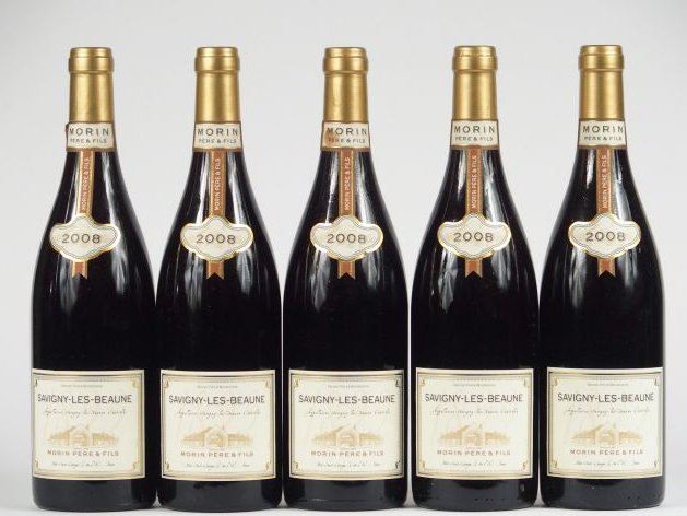 5 BOUTEILLES SAVIGNY LES BEAUNE MORIN - 2008