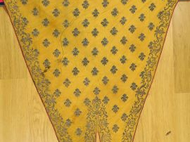 Superbe guidon de cavalerie en soie du Régiment de Dragons d’Orléans (