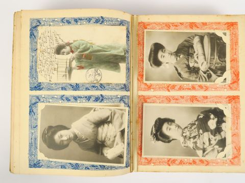 Rare album de cartes postales et cartes postales début XX ème sur la C