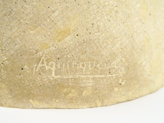 Anna QUINQUAUD. "Jeune africaine". Sculpture en pierre tendre.  Signée