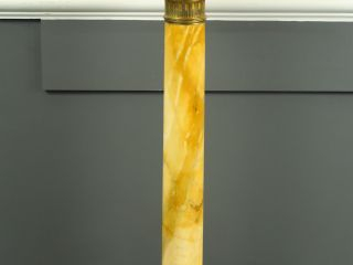 Sellette de style Empire en marbre jaune et bronze doré (petites égren