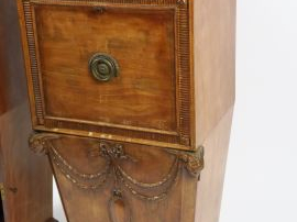 Paire de rafraichissoirs  XIXe de style Louis XVI en acajou et placage