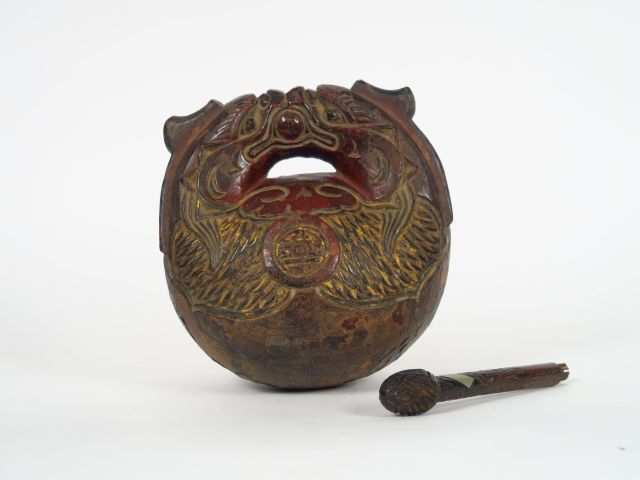 Mokugio en bois.  Chine. H. 22 cm