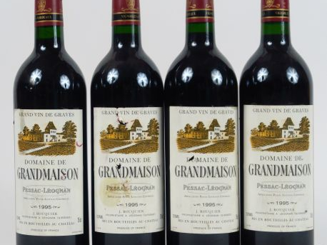 4 BOUTEILLES DOMAINE DE GRANDMAISON GRAVES BOUQUIER - 1995