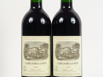 2 BOUTEILLES CARRUADES DE LAFITE GCC PAUILLAC - 1996