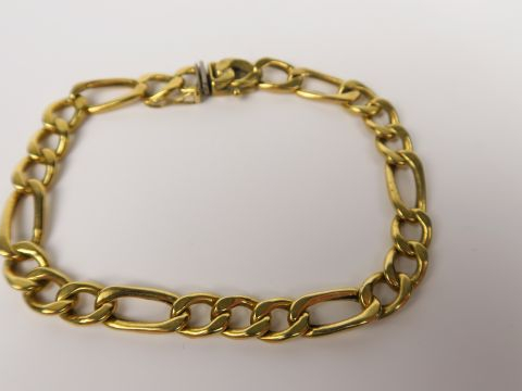 Gourmette en or. Poids : 11.5 g