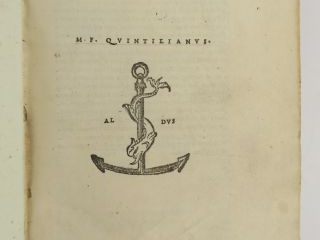 QUINTILLIEN. Institutiones oratoriæ edente Andr. Naugero. Venetis, in 